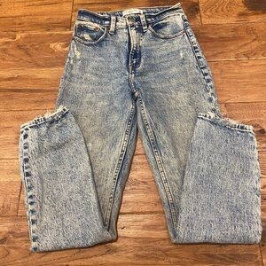 high rise mom jeans